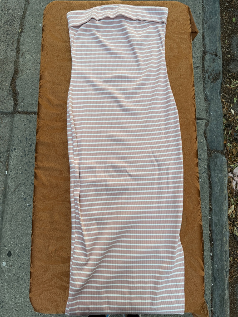2 PrettyGardén Striped Strapless Dress Bundle - Dusty Pink&White/Black&White - Picture 2 of 5
